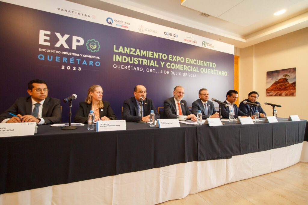 El titular de la SEDESU, Marco Antonio Del Prete Tercero, encabezó la presentación de la Expo Encuentro Industrial y Comercial Querétaro 2023