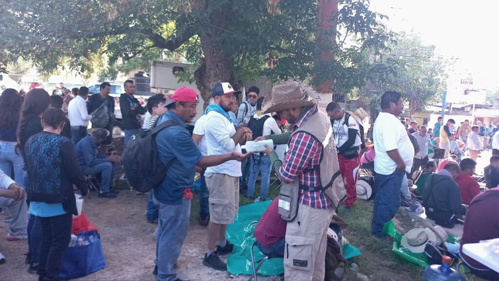 Contingente de peregrinos se fortalece con más de dos mil personas