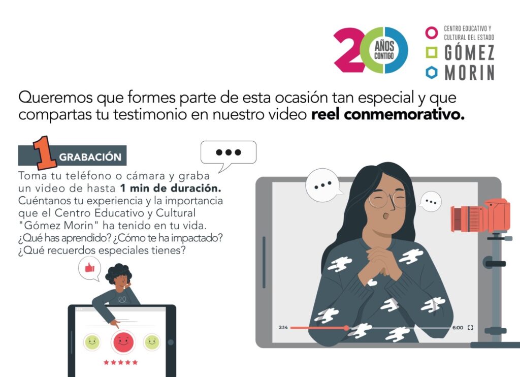 Convocan a celebrar el 20 aniversario del Gómez Morin con un reel