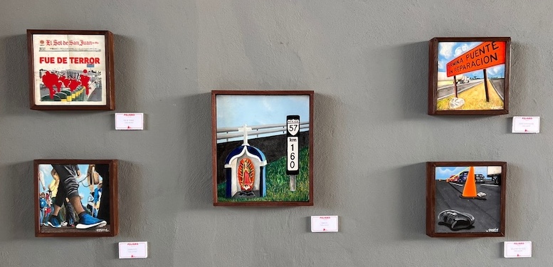 La muestra reúne 20 obras en técnica acrílico, resultado de dos años de trabajo creativo en los que el autor busca plasmar la complejidad y el caos cotidiano de la Autopista 57, reinterpretados desde una visión artística y reflexiva.